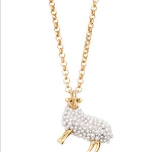 Kate Spade Faux Pearl Sheep Necklace